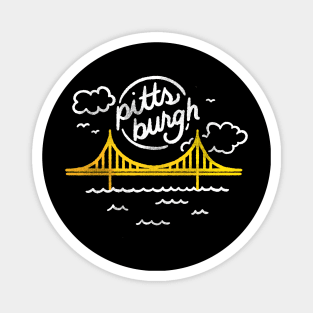 Pittsburgh Yellow Bridge Magnet